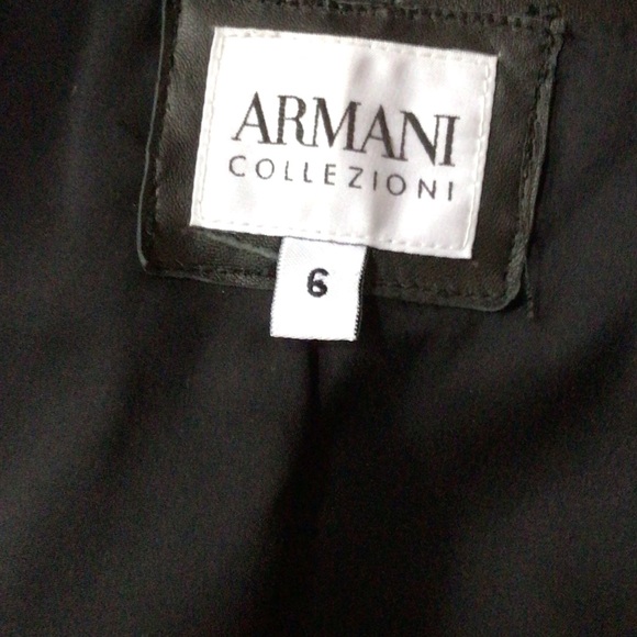 Armani black lamb leather jacket, 6 - Picture 9 of 10